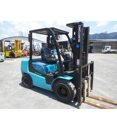 Xe nâng cũ 3.5 tấn Sumitomo model 13FD35PAXI98D chui công dịch giá đời cao 2014